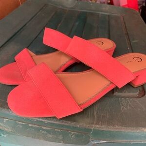 EST 1984 Stylish Coral Women's heeled sandals size 8 like new